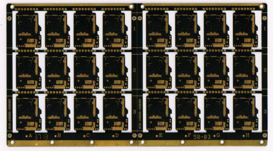 2Layer,0.2mm board thickness,3mil line width,SD Card